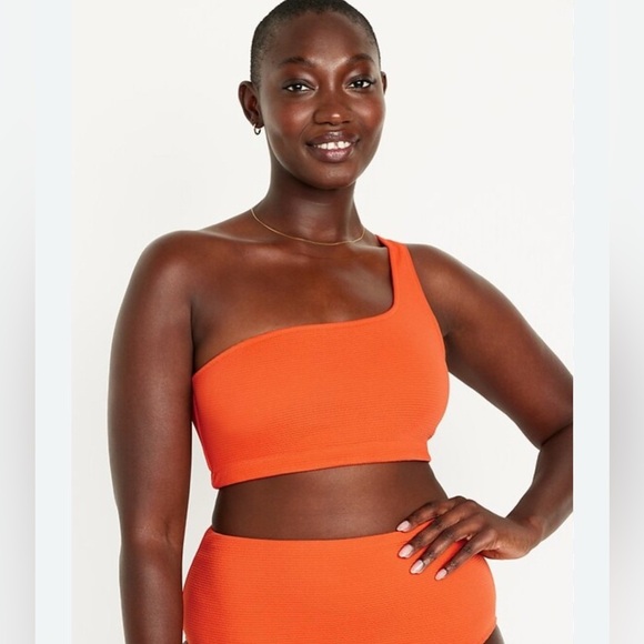 Old Navy: One-Shoulder Swim Top Small (NWT) - Picture 1 of 7